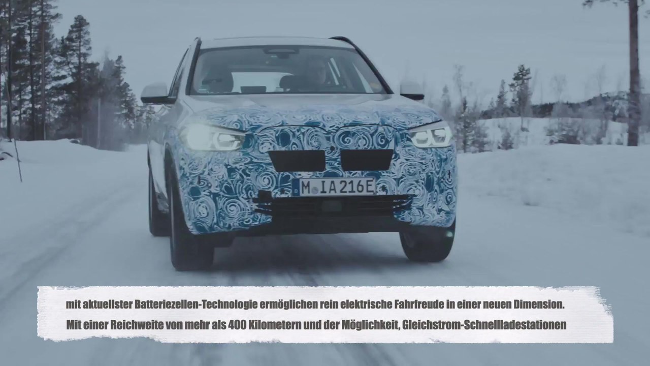 Der BMW iX3 im Winterfahrtest