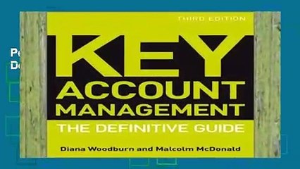 Popular Key Account Management: The Definitive Guide - Diana Woodburn