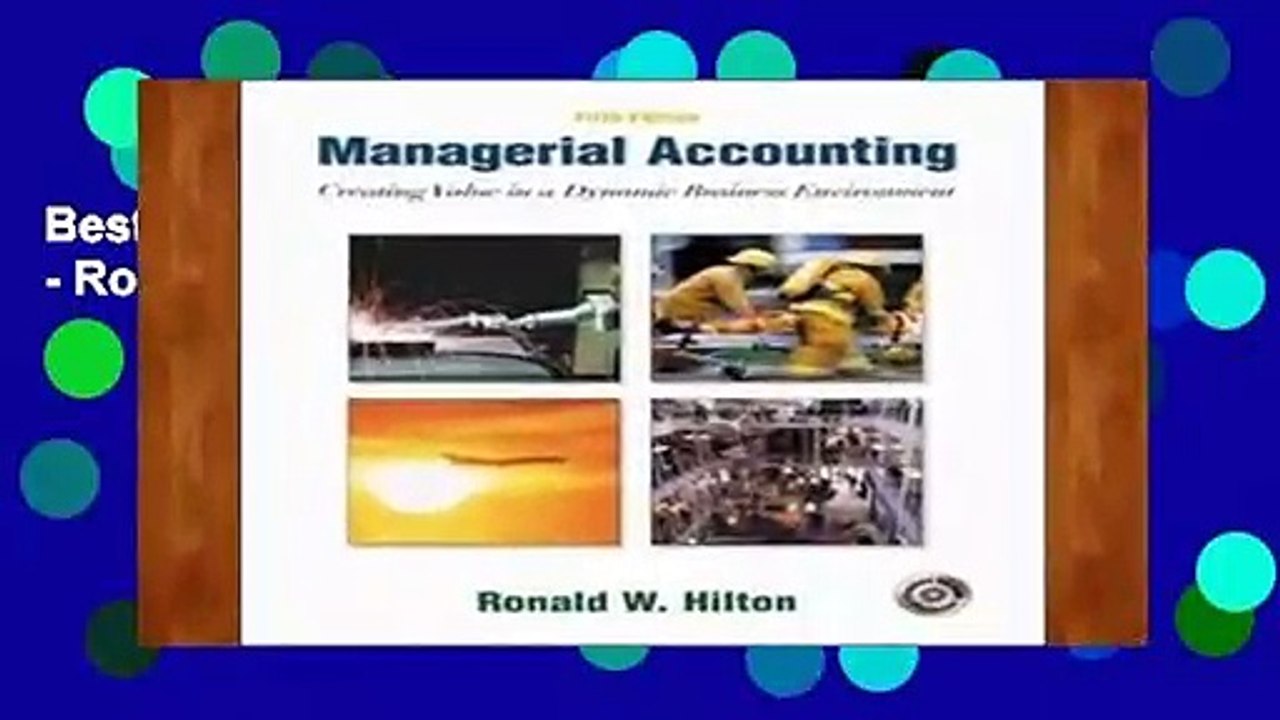 Best product  Managerial Accounting - Ronald W. Hilton