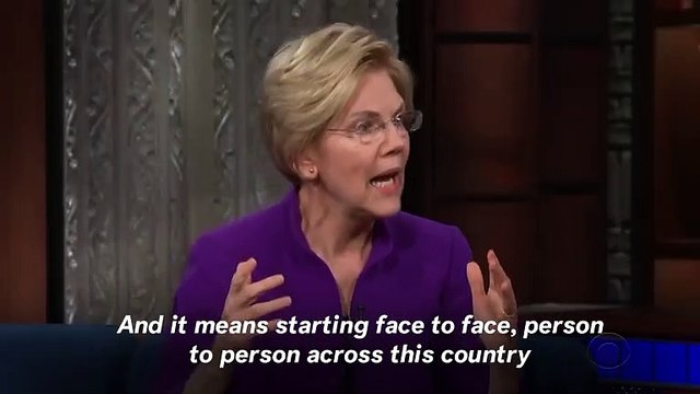 Elizabeth Warren Says America Should 'Never Elect A Man Like Donald Trump Again'