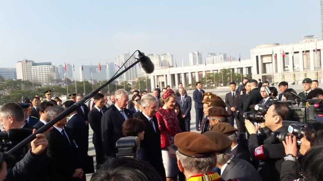 Le Roi et la Reine rendent hommage aux soldats belges tombés pendant la guerre de Corée