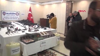 Mardin'de Cephanelik ve Tarihi Eserler Ele Geçirildi