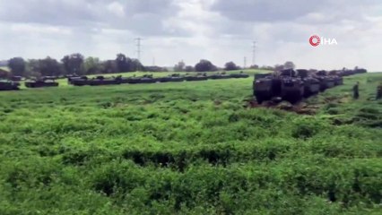 - Gazze Sınırında Onlarca İsrail Tankı Gözlendi
