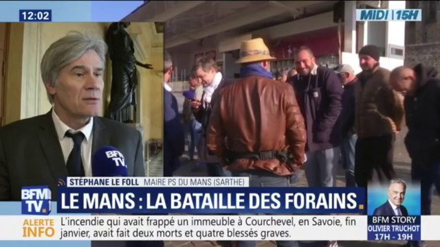 Je ne réponds pas aux ultimatums. Le maire PS du Mans Stéphane Le Foll réagit aux menaces de blocage des forains