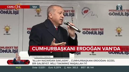 Cumhurbaşkanı Erdoğan Van'da