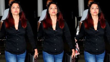 Aishwarya Rai Bachchan spotted at Mumbai airport between pregnancy news | FilmiBeat
