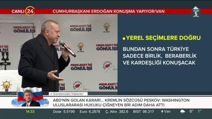 Cumhurbaşkanı Erdoğan Van'da