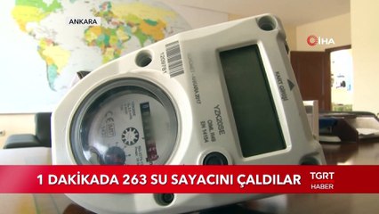 Hırsılar 100 Bin Lira Değerindeki Sayacını 1 Dakika Çaldılar