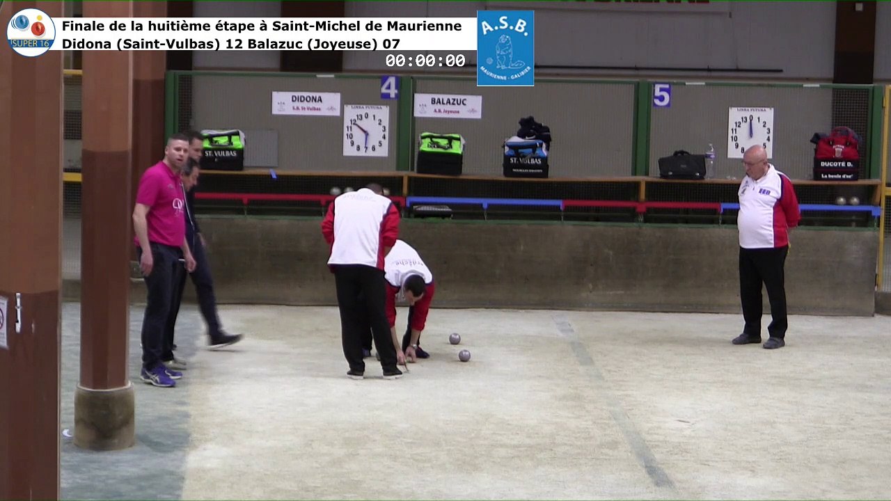 Boule de finale pour Thierry Michel, Huitième étape du Super  16 masculin, Saint-Michel de Maurienne 2019