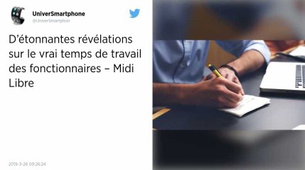 Le temps de travail des fonctionnaires d’État passé au crible dans un rapport.
