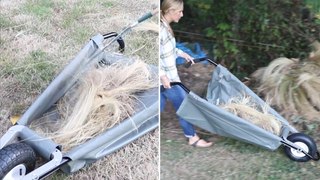 This Collapsible Wheelbarrow Is This Springs Best Yard Work Hack