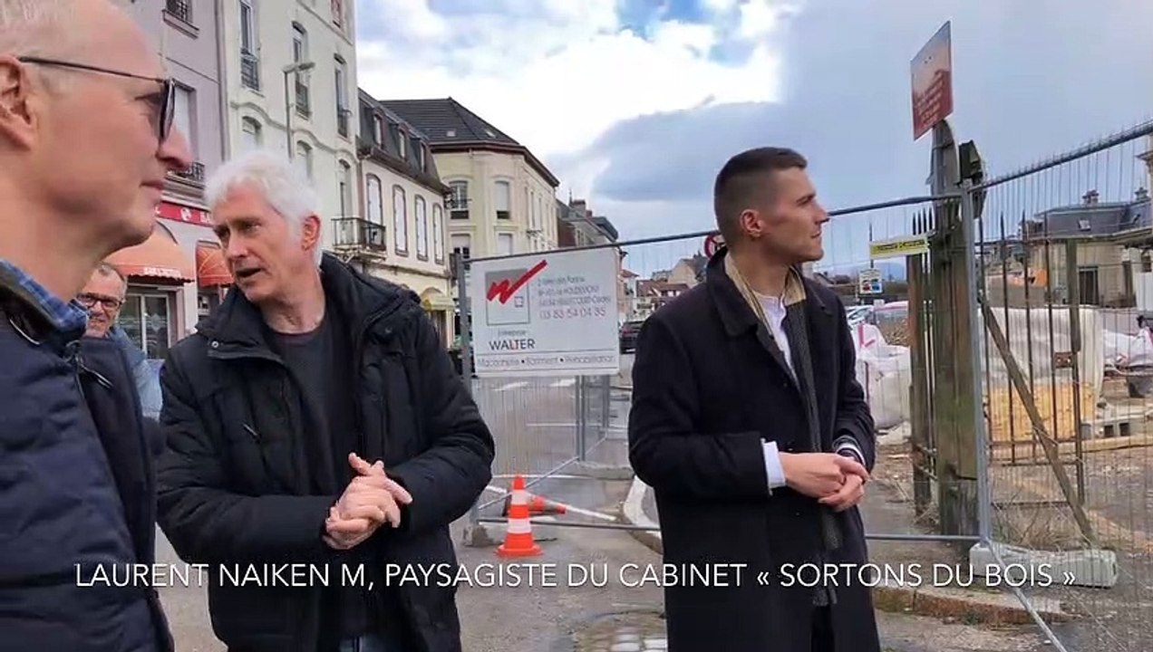 Laurent Naiken paysagiste de "Sortons du bois" dans le cadre de l'aménagement du futur pôle multimodal de Saint-Dié-des-Vosges