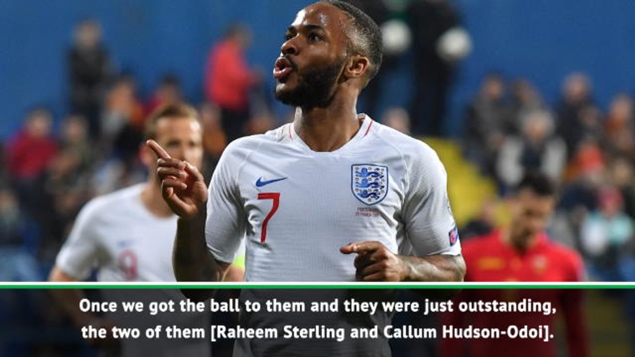 Sterling and Hudson Odoi key to England win - Southgate