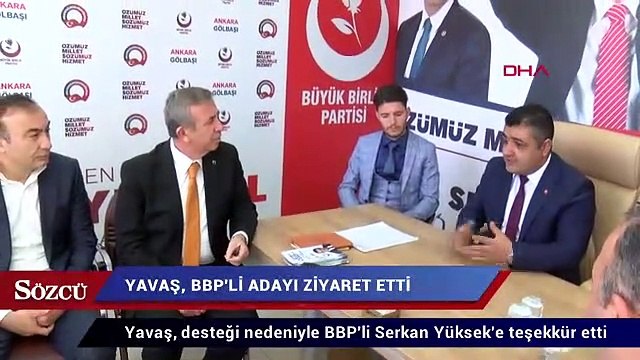 Mansur Yavaş, BBP'li adayı ziyaret etti