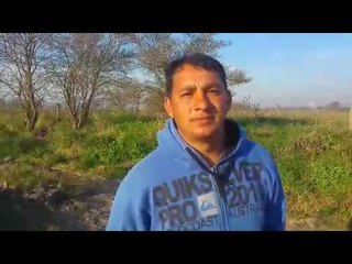 Uno de los usurpadores de las tierras en Moreno