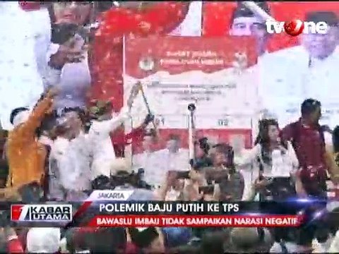 Ajak Pakai Baju Putih ke TPS, Jokowi Tuai Pro dan Kontra