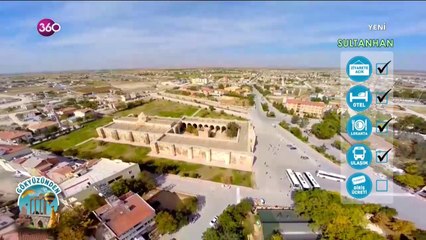 Gökyüzünden, Sultanhan'ı geziyor