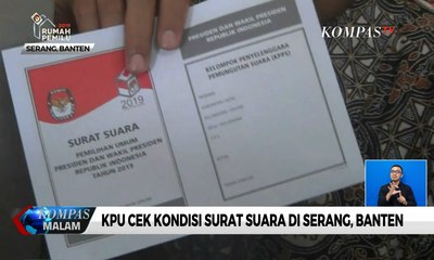 KPU Cek Kondisi Surat Suara di Serang, Banten