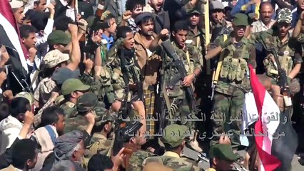 تظاهرة حاشدة للحوثيين في صنعاء في الذكرى الرابعة للحرب على اليمن