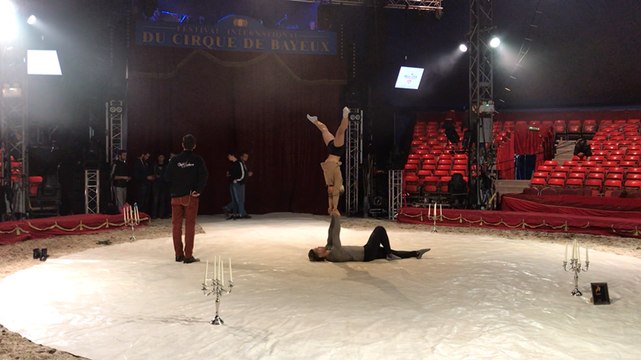 Répétitions au festival du cirque de Bayeux