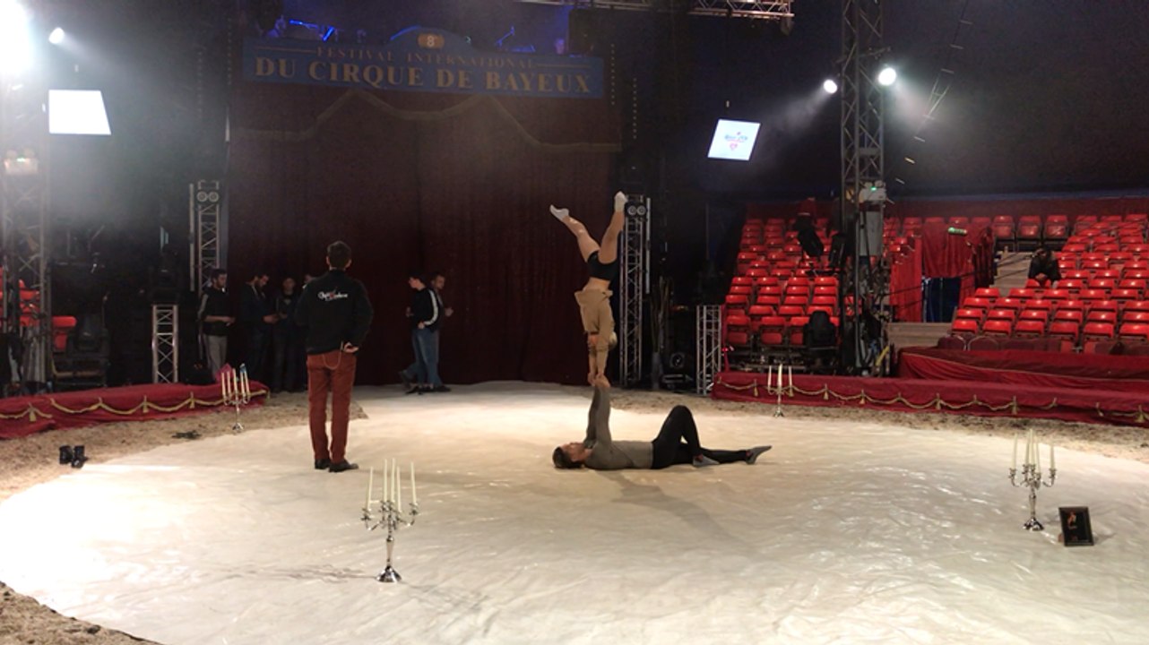 Répétitions au festival du cirque de Bayeux