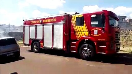 Incêndio ambiental mobiliza bombeiros ao Veneza