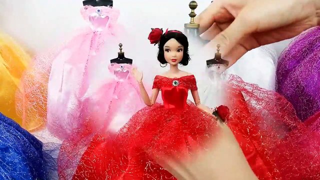 Princesse Robe de poupée - Blanche-Neige, Cendrillon, Raiponce Elsa la belle au bois Dormant la Belle Sirène