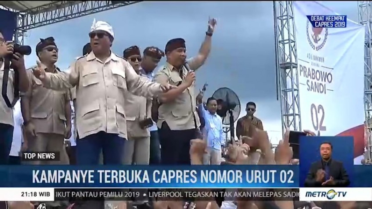 Hari Ketiga Kampanye, Prabowo Sapa Pendukung di Bali