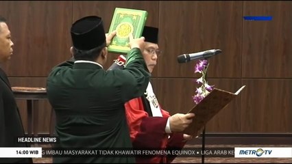 Aswanto Kembali Dilantik Sebagai Wakil Ketua MK