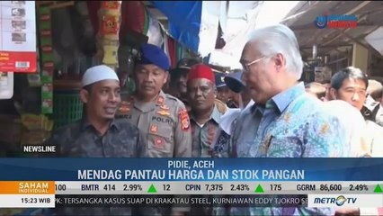 Mendag Pantau Harga dan Stok Pangan di Pasar Induk Sigli