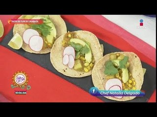 Cocina Vegana: ¡Tacos de flor de calabaza con salsa verde!