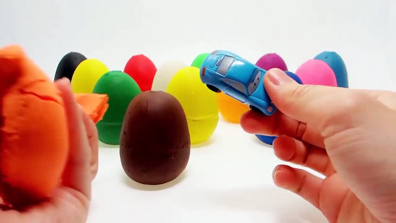 Surprise Eggs Toys Smile Cars Mater Play Doh Videos for Children CARS