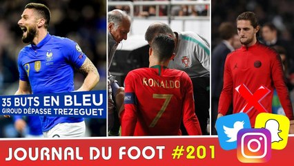 GIROUD dépasse TREZEGUET, RONALDO rassure ses fans, RABIOT viré et NEYMAR prolongé ?