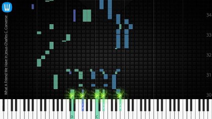  [Piano Solo]What A Friend We Have In Jesus-Synthesia Piano Tutorial
