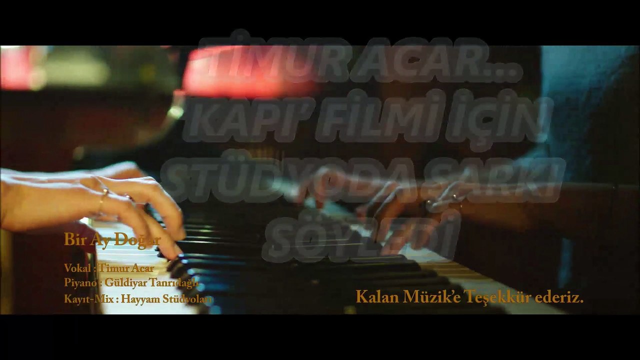 TİMUR ACAR... ‘KAPI’ FİLMİ İÇİN  STÜDYODA ŞARKI  SÖYLEDİ