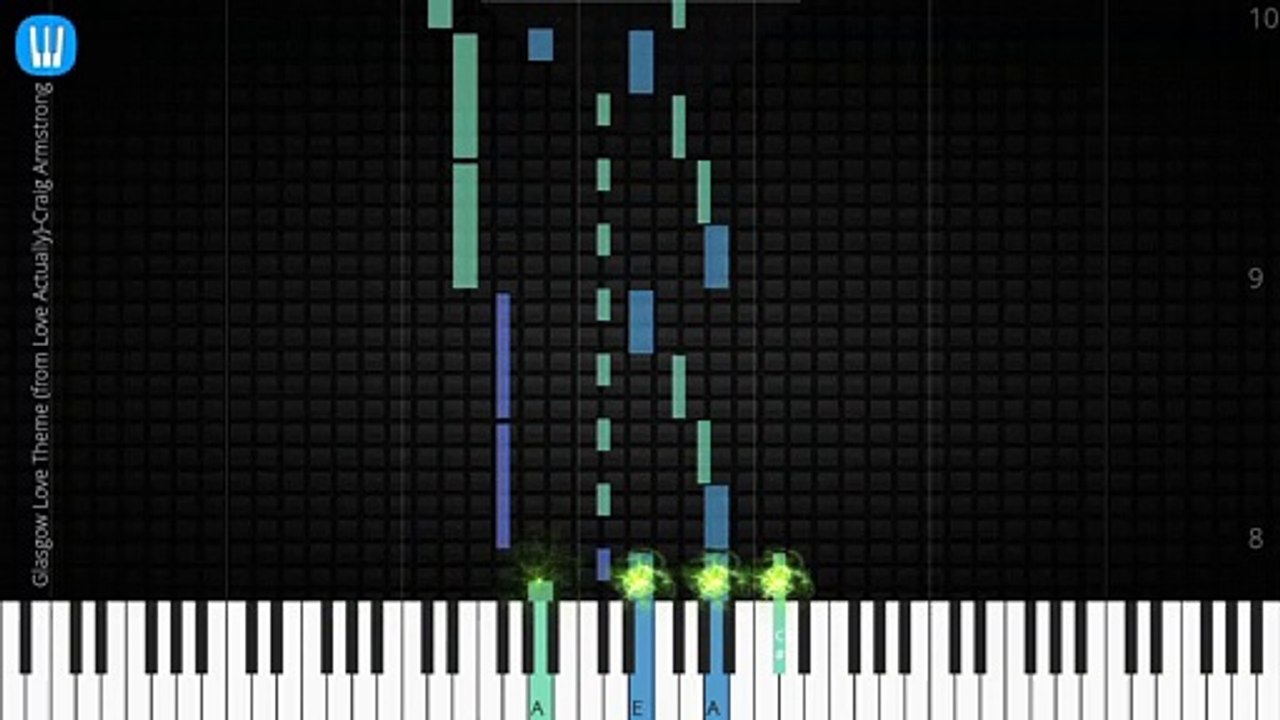  [Piano Solo]Glasgow Love Theme (from Love Actually)-Synthesia Piano Tutorial