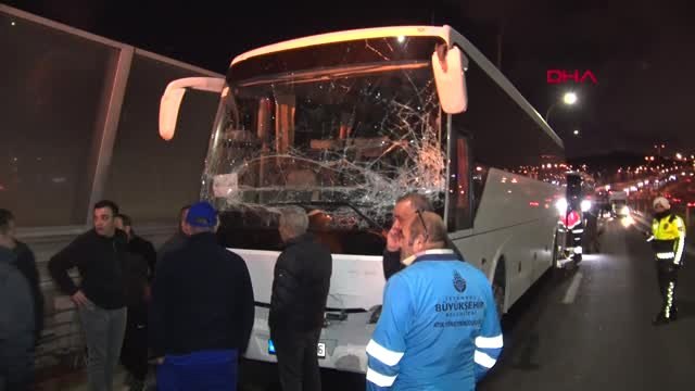 Haliç Köprüsü'nde 3 Otobüs Zincirleme Kaza Yaptı