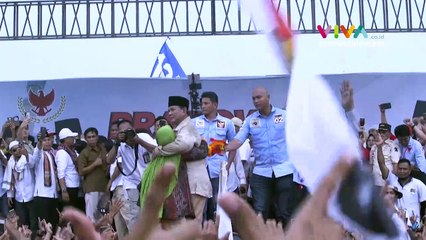 VIDEO: Penampakan Kampanye Terbuka Prabowo di Lombok