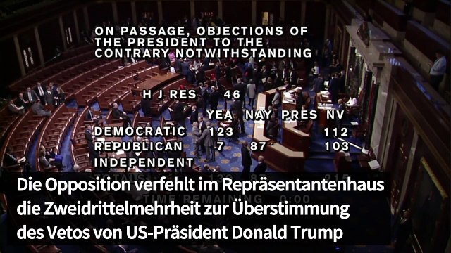 Schlappe für US-Demokraten im Mauerstreit