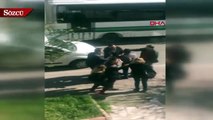 Otomobil sürücüsü kadın otobüs şoförünün yüzüne biber gazı sıktı