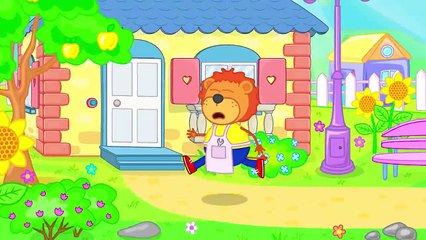 Lion de la Famille Perdue de l'Atlantide de dessin animé pour Enfants