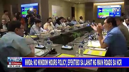 MMDA: No window hours policy, epektibo sa lahat ng main roads sa NCR