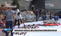 Kejari Tanjung Perak Musnahkan Puluhan Ribu Botol Miras Impor Ilegal