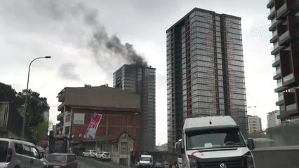Kadıköy'de İnşaat Halindeki Gökdelende Yangın (1) - İstanbul