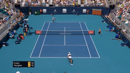 تنس: بطولة ميامي: كوريتش يُطيح بكيريوس 4-6، 6-3 و6-2