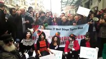 Enis Fosforoğlu, Kadıköy Tiyatroları Platformu'nun bildirisini okudu
