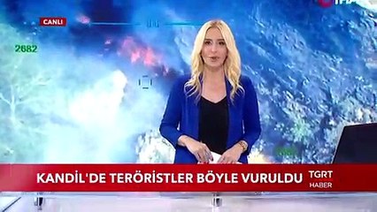 Kandil’de Teröristler Böyle Vuruldu