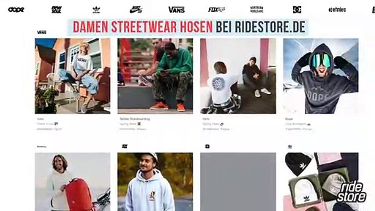 Damen Streetwear Hosen bei Ridestore