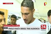 Paolo Guerrero retornó a Brasil tras audiencia