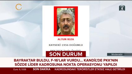 Kandil'de PKK'nın sözde lider kadrosuna nokta operasyonu
